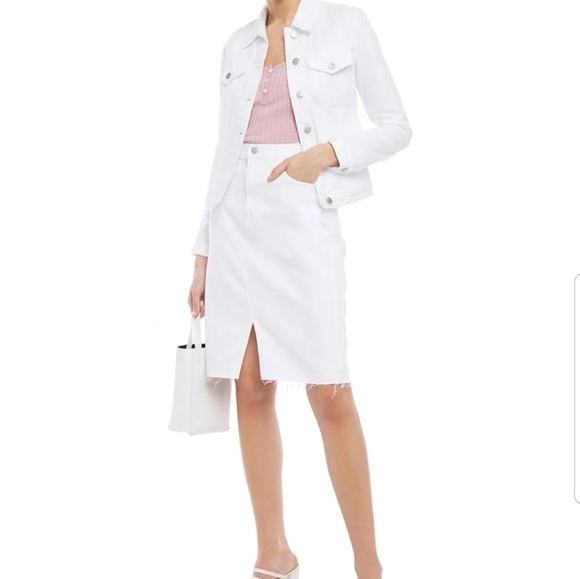 J brand white denim jacket ONE OF A KIND - Picture 8 of 10